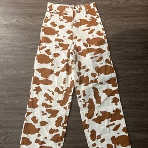 Shekou Cow Print Jeans